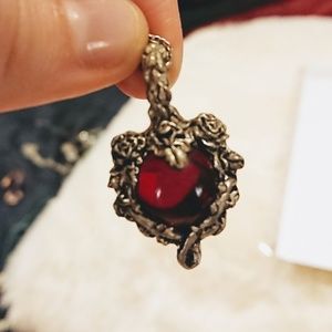 Beautiful rose pendant necklace